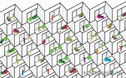 Офистель GWELL от JDS Architects. Сеул, Южная Корея.