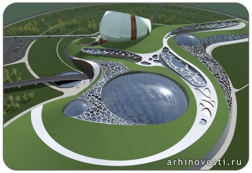 Конкурсная работа Подстаницкого Олега. Гостиничный комплекс “Grand Hotel Organic”. Москва, Россия.