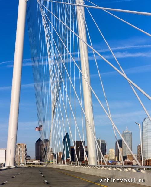 Мост Маргарет Хант Хилл от Santiago Calatrava. Даллас, США.