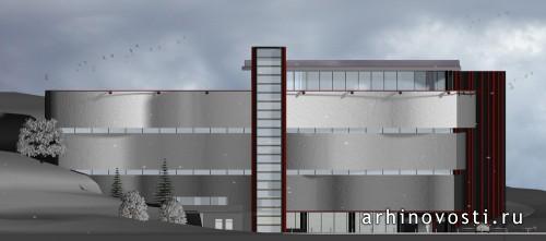 Многоуровневый закрытый паркинг.