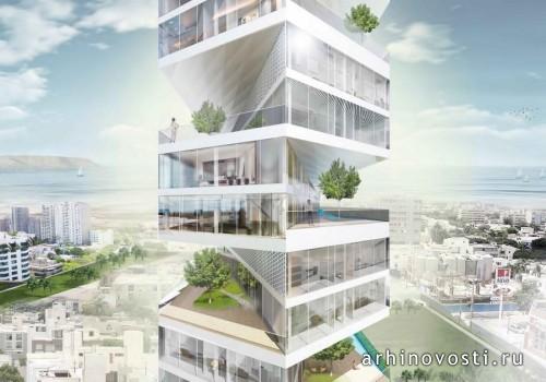 Башня Writhing Tower от LYCS Architecture. Лима, Перу.