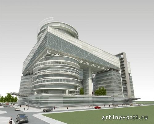 Конкурсная работа Параскуна Демьяна. Медиакомплекс по телекинопроизводству. Астана, Казахстан.