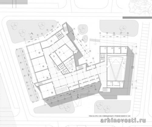 Проект общественного центра рабочего поселка Октябрьский. Фасад