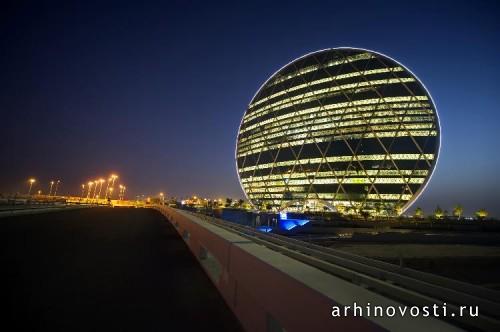 Круглый небоскрёб AlDar от MZ Architects. Абу-Даби, ОАЭ.