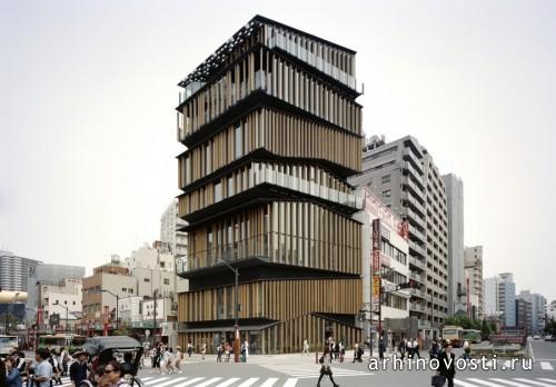 Культурно-туристический центр от Kengo Kuma & Associates. Токио, Япония.