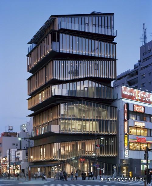 Культурно-туристический центр от Kengo Kuma & Associates. Токио, Япония.