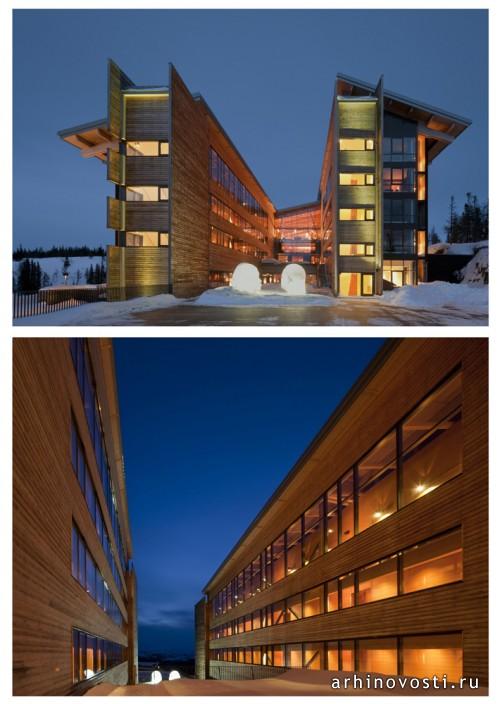 Отель «Copperhill Mountain Lodge» от Bohlin Cywinski Jackson. Оре, Швеция.
