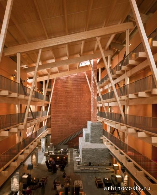 Отель «Copperhill Mountain Lodge» от Bohlin Cywinski Jackson. Оре, Швеция.