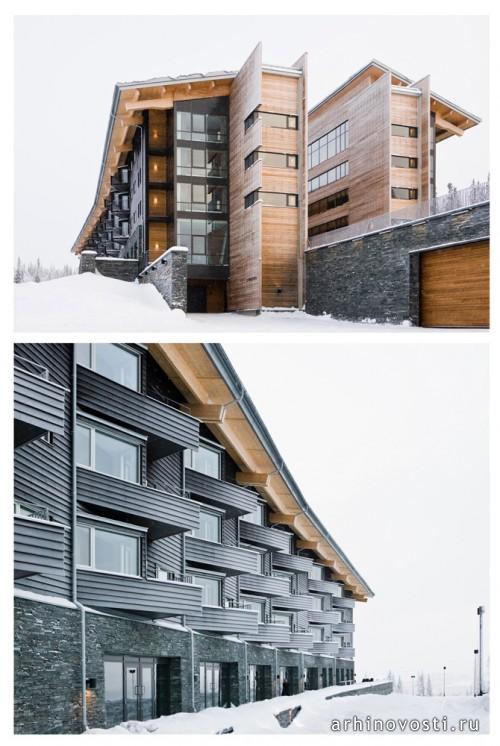 Отель «Copperhill Mountain Lodge» от Bohlin Cywinski Jackson. Оре, Швеция.