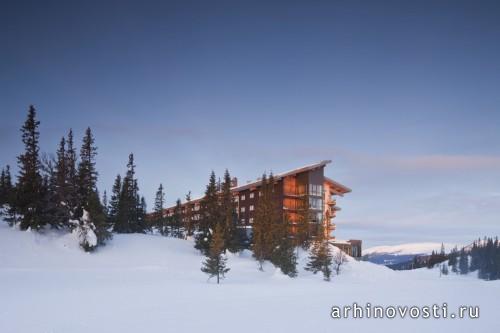 Отель «Copperhill Mountain Lodge» от Bohlin Cywinski Jackson. Оре, Швеция.