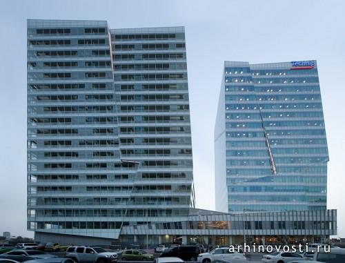 Многофункциональный комплекс «Guardian Towers» от LAB Architecture Studio. Абу-Даби, ОАЭ.