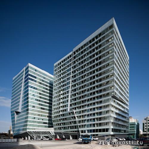 Многофункциональный комплекс «Guardian Towers» от LAB Architecture Studio. Абу-Даби, ОАЭ.