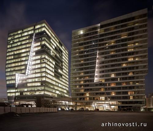 Многофункциональный комплекс «Guardian Towers» от LAB Architecture Studio. Абу-Даби, ОАЭ.
