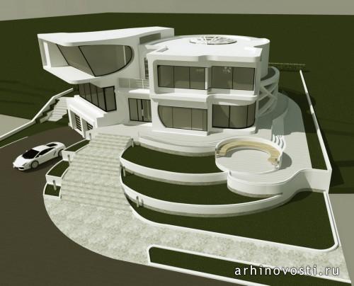 Конкурсная работа Грибковой Дарьи. Частная вилла «Inspiration». Новосибирск, Россия.