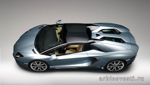 Спорткар Lamborghini Aventador LP700-4 Roadster. Спорткар Lamborghini Aventador LP700-4 Roadster.