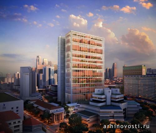 Комплекс зданий для Нижестоящих судов Сингапура от Serie Architects и Multiply Architects. Сингапур.