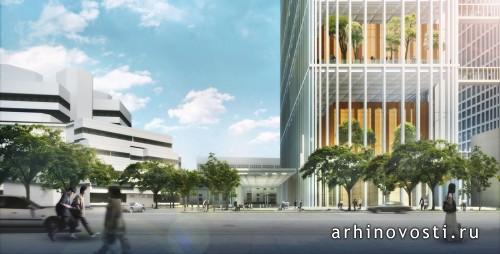 Комплекс зданий для Нижестоящих судов Сингапура от Serie Architects и Multiply Architects. Сингапур.