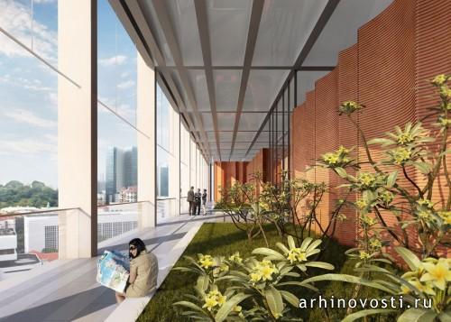 Комплекс зданий для Нижестоящих судов Сингапура от Serie Architects и Multiply Architects. Сингапур.