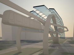 Монорельсовая дорога Zeitgeist в Сакраменто