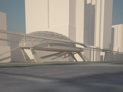 Монорельсовая дорога Zeitgeist в Сакраменто