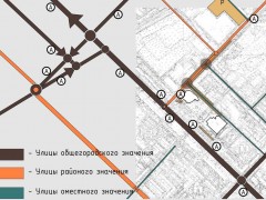 Реконструкции площади 400-летия Тюмени. Тюмень, Россия.