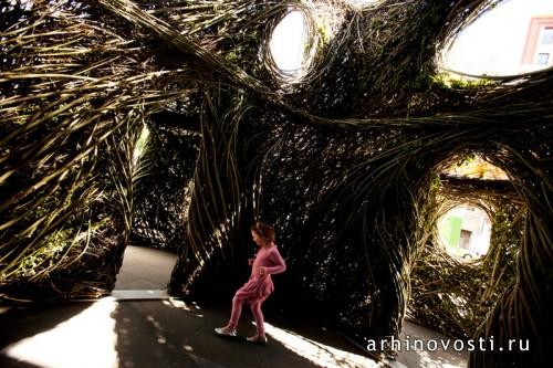 Собор из ивняка от Патрика Даугерти (Patrick Dougherty). Мельбурн, Австралия.