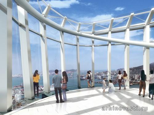 Небоскрёб «Busan Lotte World Tower» от SOM. Пусан, Южная Корея.