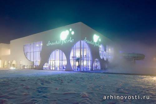 Бассейн «Drautalperle» от MHM Architects. Шпитталь-ан-дер-Драу, Австрия.