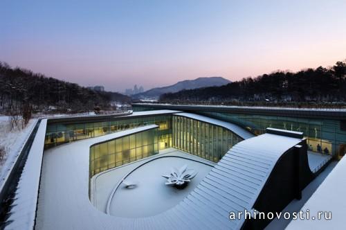 Крематорий Memorial Park от Haeahn Architecture. Сеул, Южная Корея.