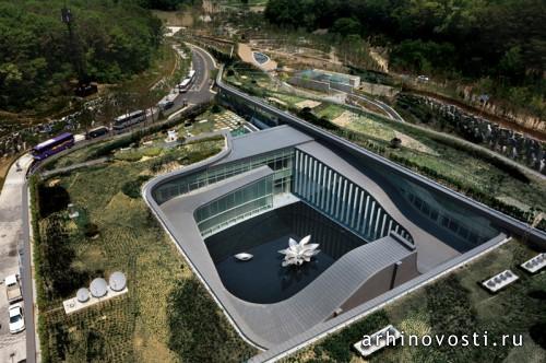 Крематорий Memorial Park от Haeahn Architecture. Сеул, Южная Корея.