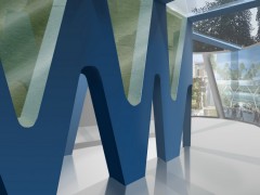 Проект интерьера выставки «Инфузория». Запорожье, Украина.