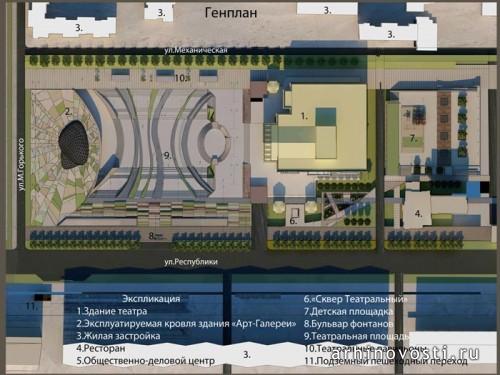 Площадь 400-летия Тюмени. 