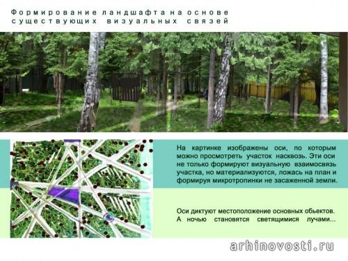 Концепт-проект ландшафта для загородного дома. Кубинка 60, Россия.