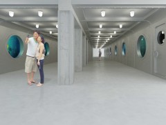 Проект подземного перехода в образе батискафа. Минск, Беларусь.