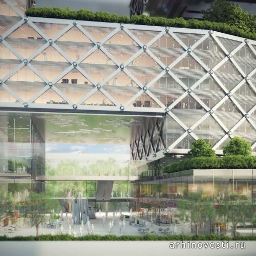 Небоскрёб «Пятёрка» («Le Cinq») от Neutelings Riedijk Architects. Париж, Франция.