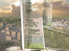 Концепция небоскреба «Meccano tower». Екатеринбург, Россия.
