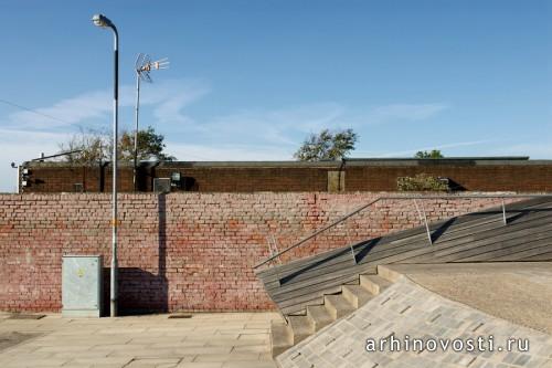 Пешеходный мост Pennington Road Footbridge от Softroom. Ливерпуль, Великобритания.