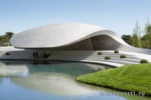Павильон Porsche от Henn Architekten. Вольфсбург, Германия.