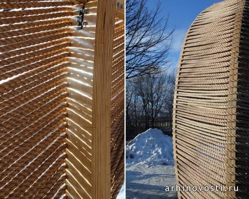 Павильон «ROPE» (Канат) от Кевина Эриксона (Kevin Erickson). Виннипег, Канада.