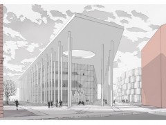 Многофункциональный комплекс общественных и жилых зданий с дворцом искусств на Смольном проспекте. Санкт-Петербург, Россия.