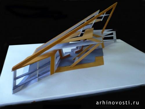 Конкурсная работа Коцофана Александра. Автобусная остановка для торгового центра. Кишинев, Молдавия.