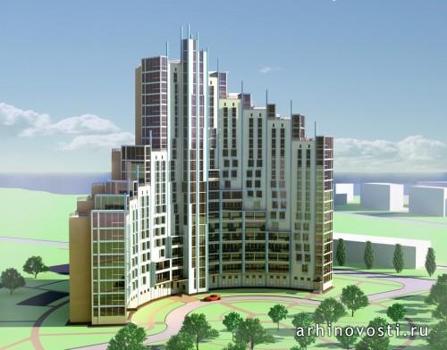 Жилой дом переменной этажности. Севастополь, Украина. Жилой дом переменной этажности. Севастополь, Украина.