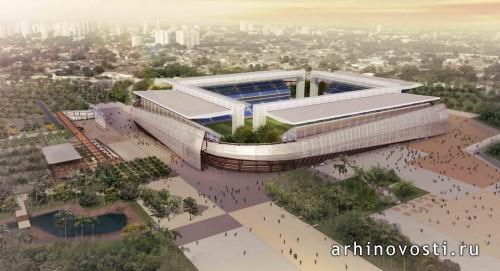 Стадион Arena Cuiabá от GCP Arquitetos. Куяба, Бразилия.