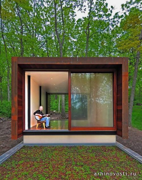 Студия композитора от Johnsen Schmaling Architects. Спринг Прейри, США.
