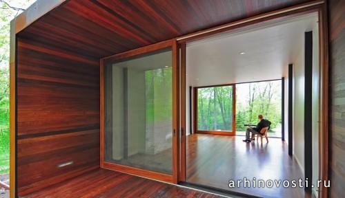 Студия композитора от Johnsen Schmaling Architects. Спринг Прейри, США.