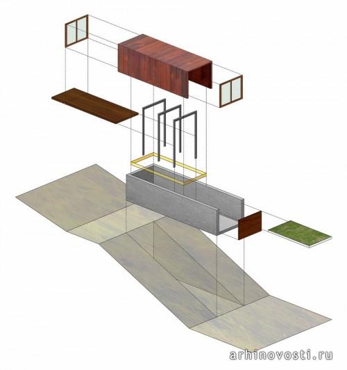 Студия композитора от Johnsen Schmaling Architects. Спринг Прейри, США.