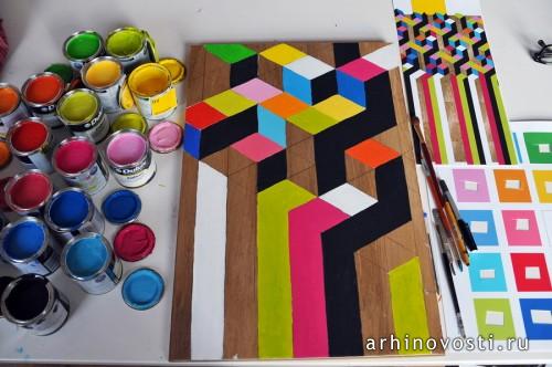 Кафе «The Movement» от Studio Myerscough. Лондон, Великобритания.
