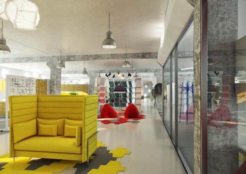 IT бизнес-инкубатор ZAarchitects. Коворкинг зона
