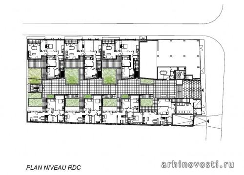 Жилой дом от Gaëtan Le Penhuel Architecture. Витри-сюр-Сен, Франция.