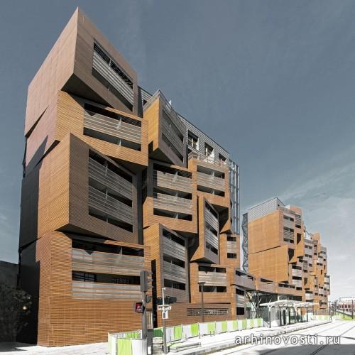 Жильё для студентов «Basket Apartments» от OFIS architects. Париж, Франция.